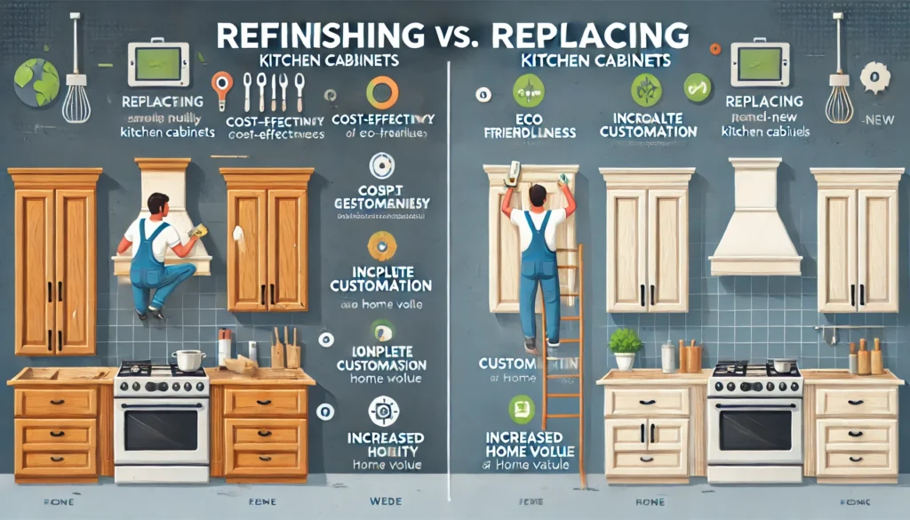 How do I refinish kitchen cabinets