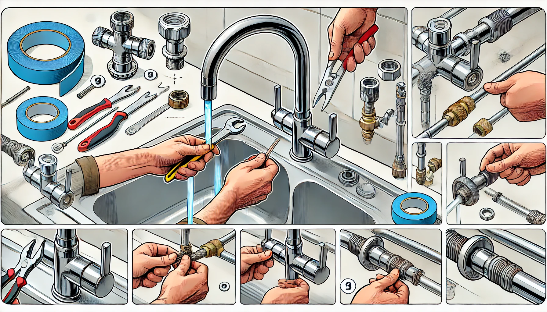 How to Install a Kitchen Sink Faucet