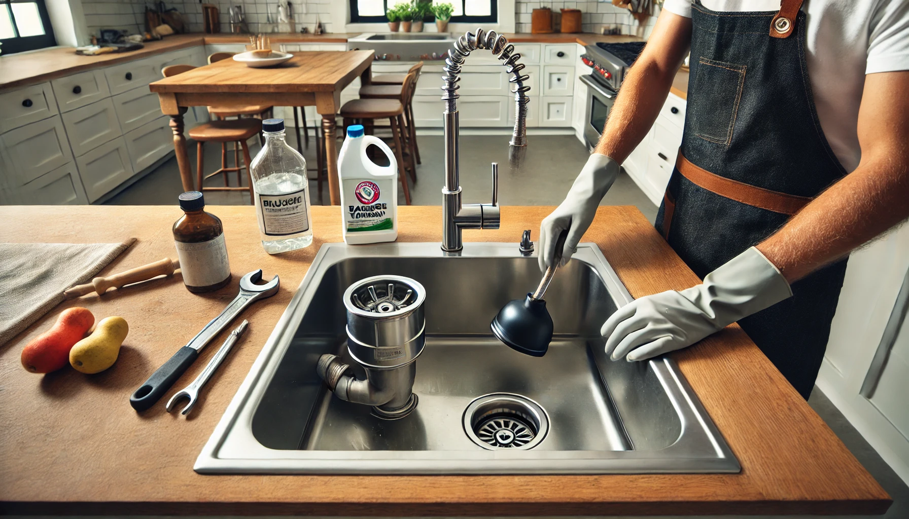 How to Unclog a Kitchen Sink with a Garbage Disposal