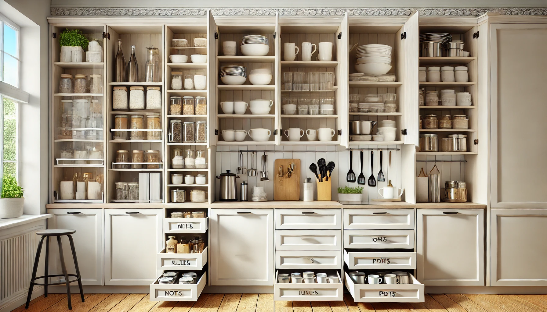 How to arrange your kitchen cupboards