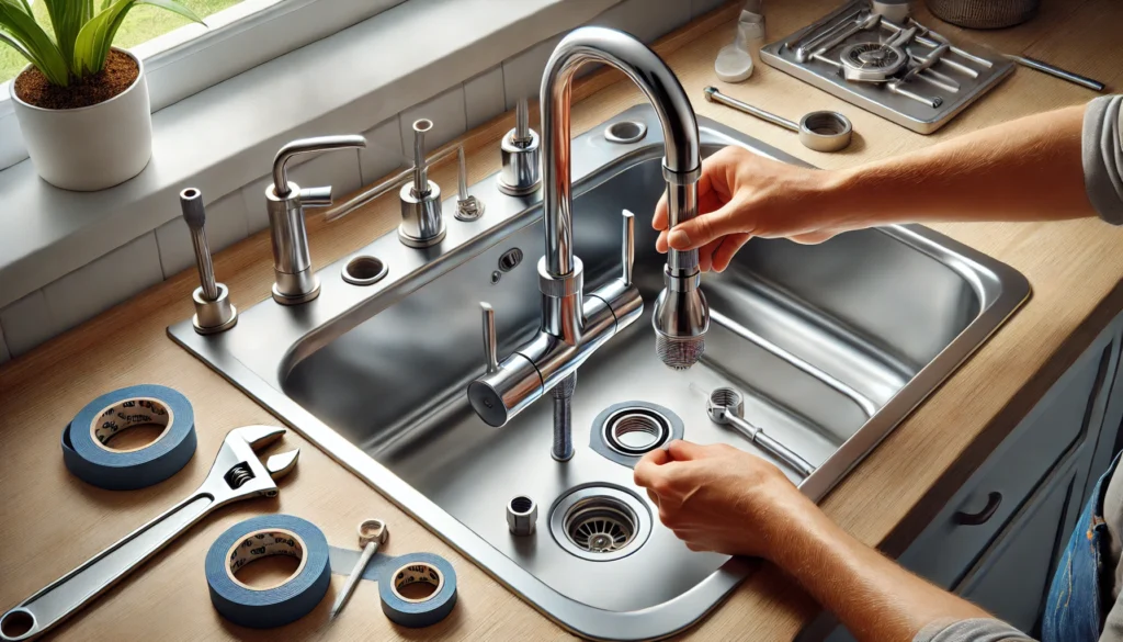 How to Install a Kitchen Sink Faucet