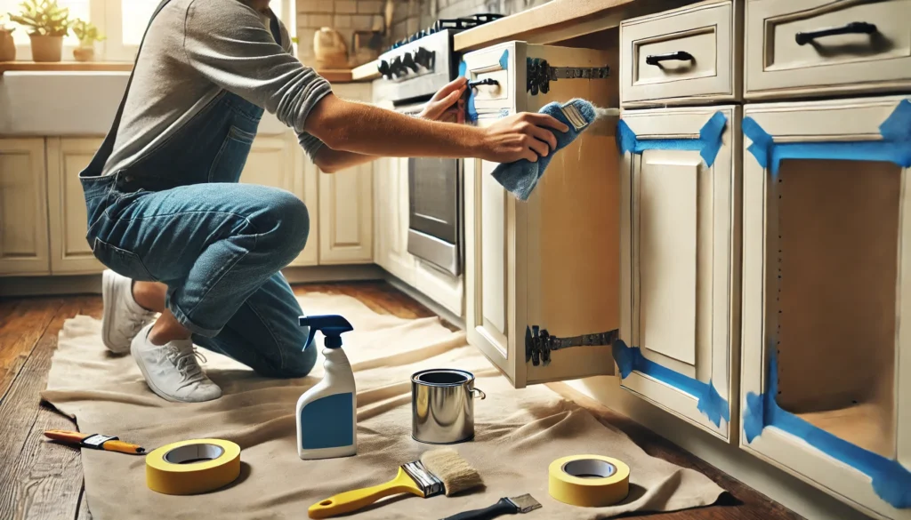how to paint kitchen cabinets without sanding​