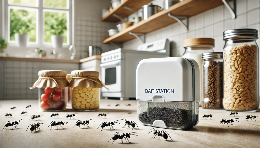 how to get rid of small black ants in the kitchen
