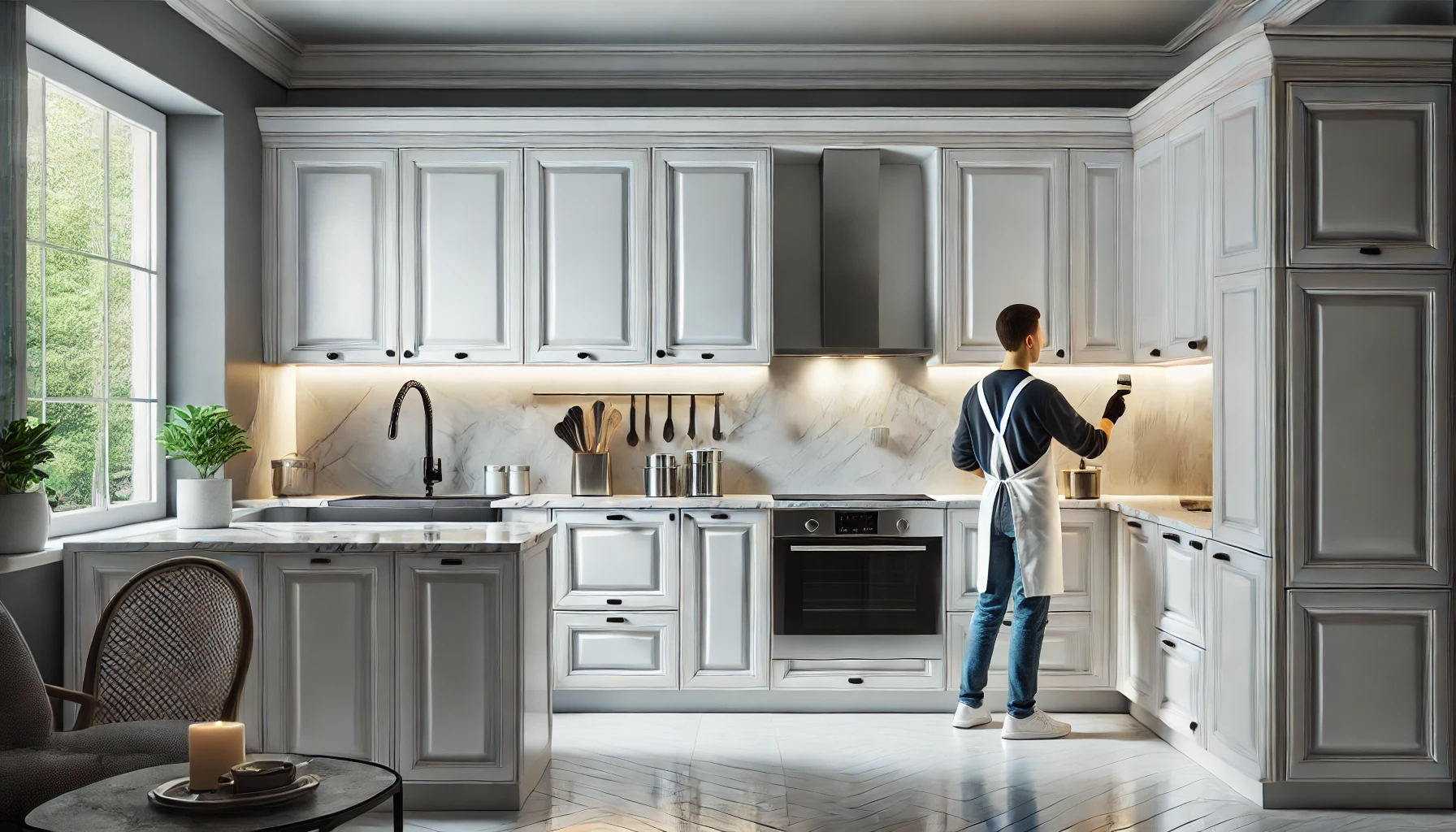 how much to repaint kitchen cabinets