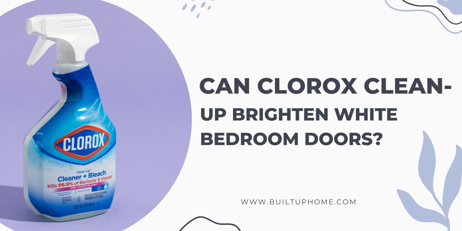 does clorox cleanup whiten bedroom doors