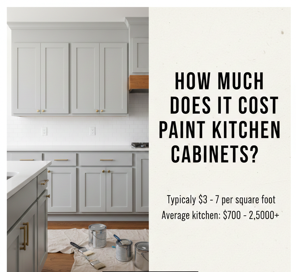 How much does it cost to paint kitchen cabinets