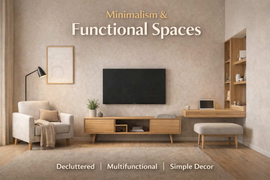 Minimalism & Functional Spaces