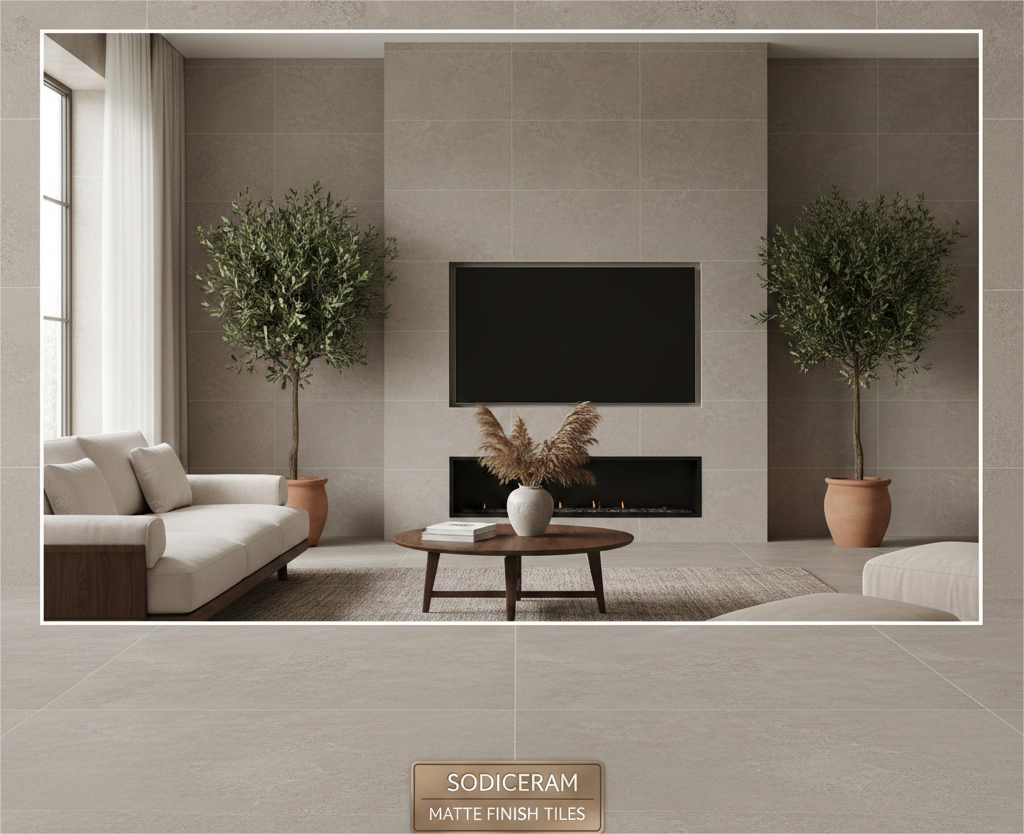 Sodiceram matte finish tiles