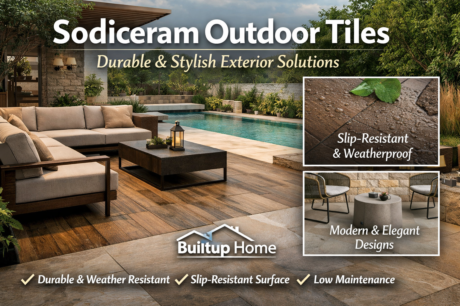 Sodiceram outdoor tiles