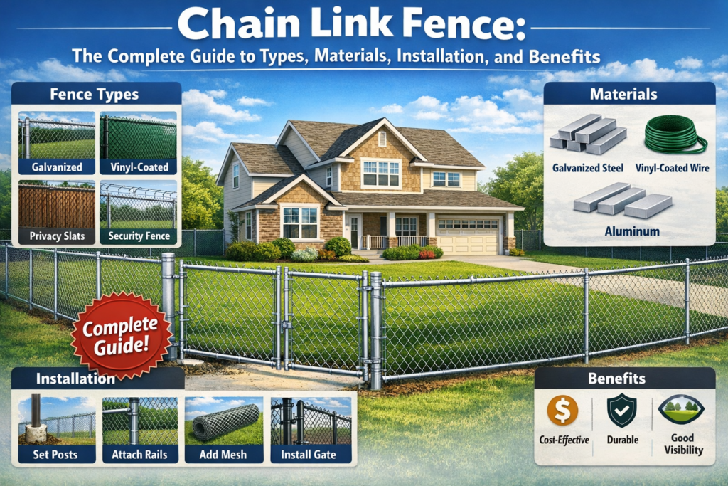 chain and link fence