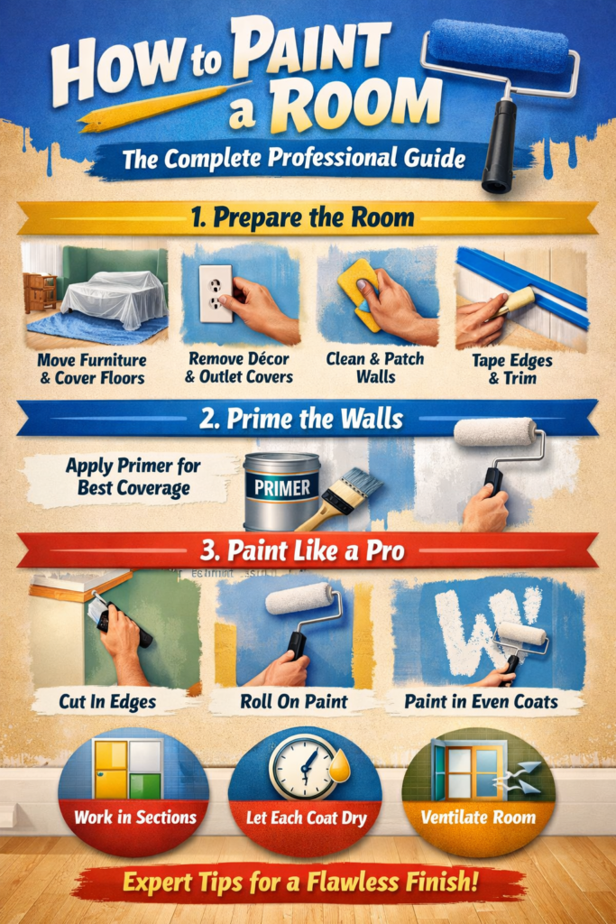 how to paint a room