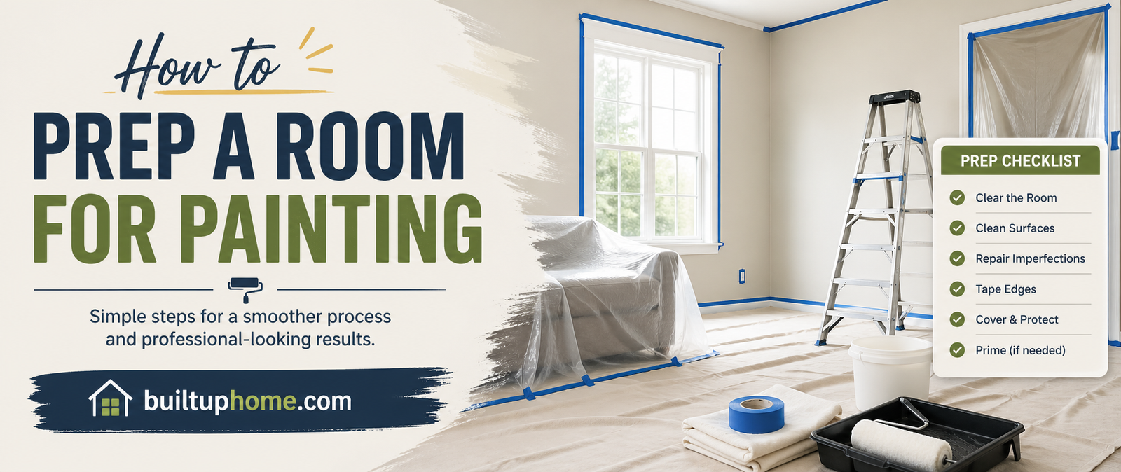 how to prep a room for painting