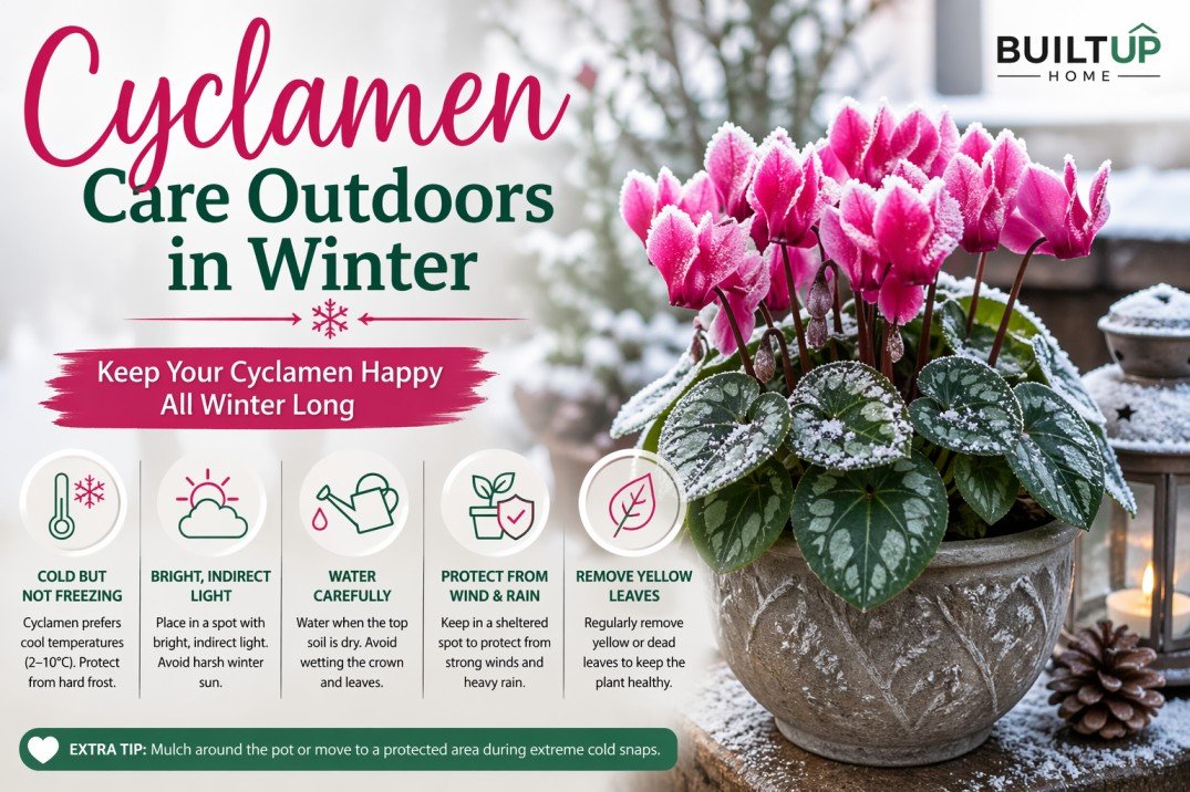 cyclamen care outdoors in winter