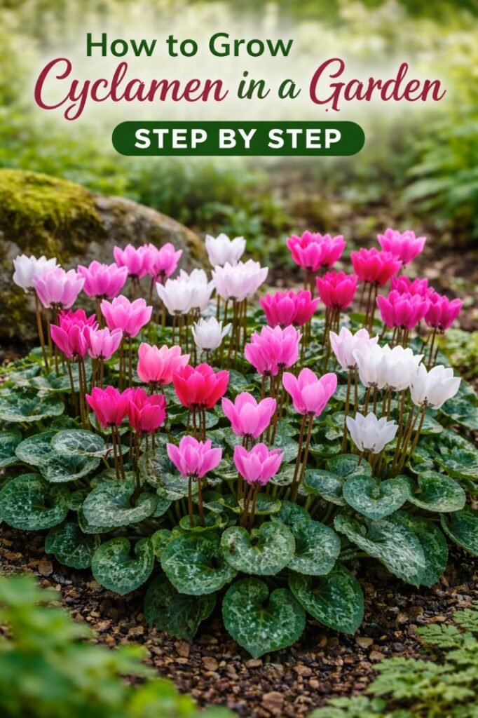 How to Grow Cyclamen in a Garden Step by Step