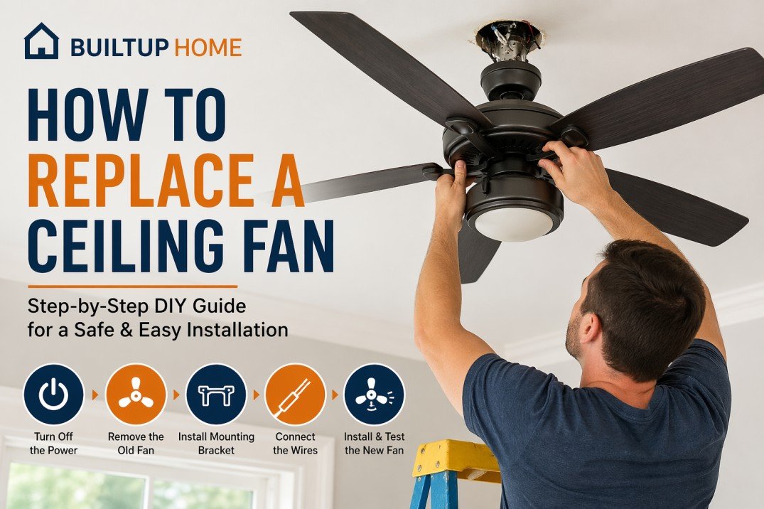 how to replace a ceiling fan